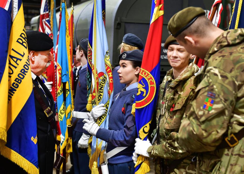 Lincolnshire's armed forces cadets ready to go on parade. (Photo: Mick Fox)