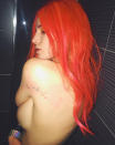 <p>Bella Thorne has “I Love You” tattooed just below her shoulder. (Photo: Instagram/Bella Thorne) </p>