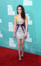 Kristen Stewart arrives at the 2012 MTV Movie Awards.