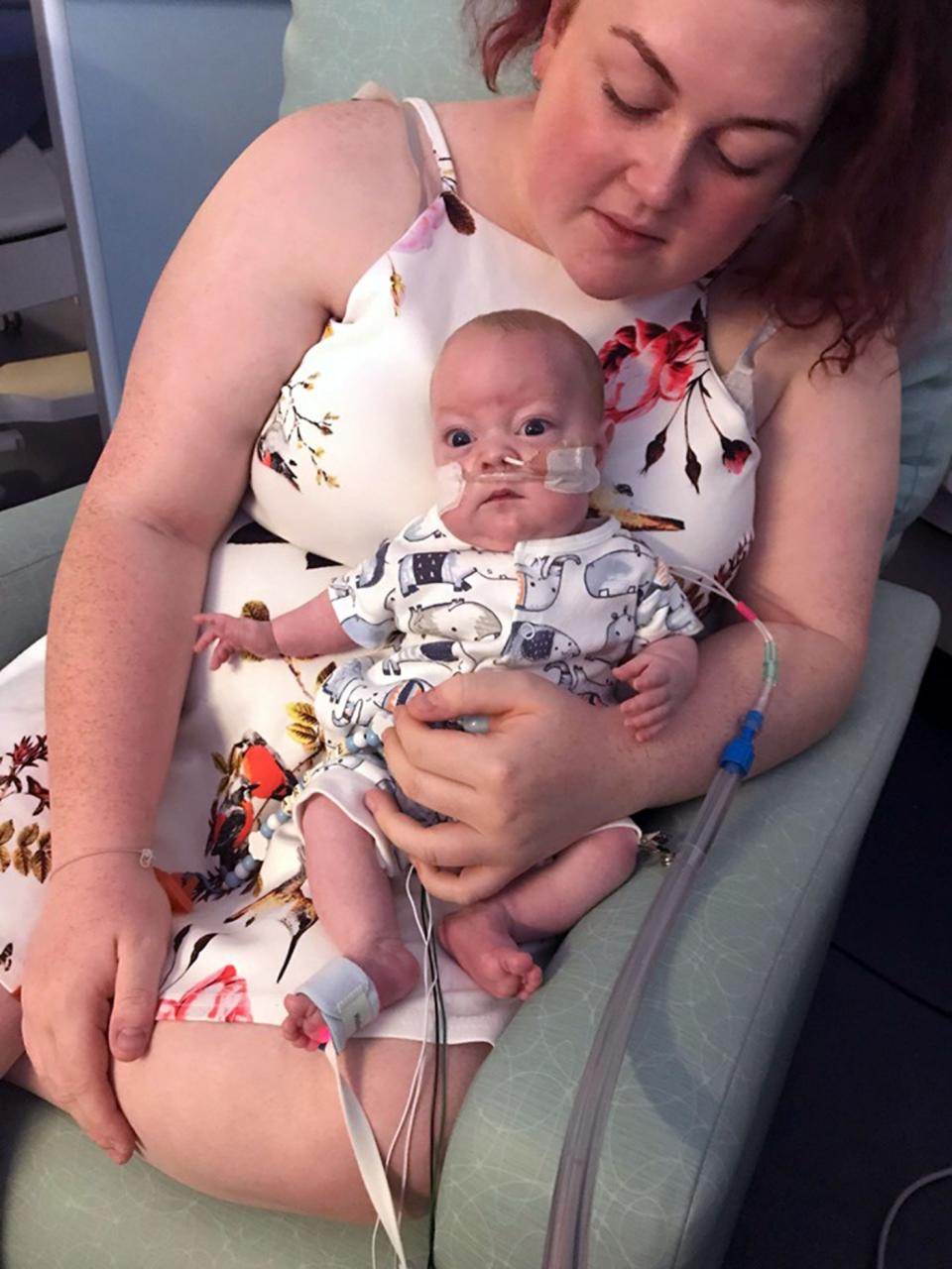 Archie was born with chronic lung disease just 27 weeks into mum Shannon's pregnancy - and after he contracted pneumonia, he was placed on a ventilator full time (CATERS)