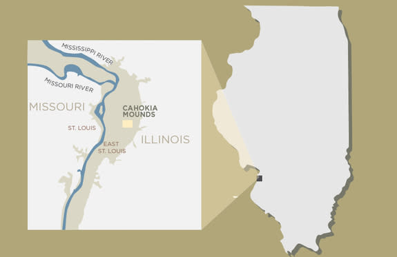 A map showing the location of the burial site.