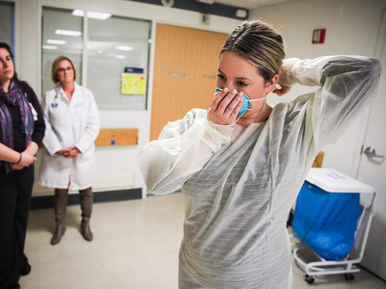 coronavirus hospital doctor healthcare workers masks