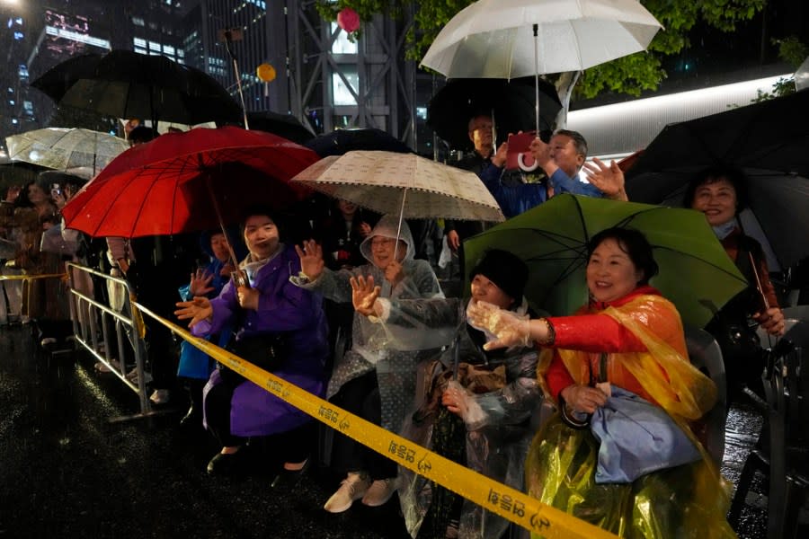 Spectators watch a lantern parade during the Lotus Lantern Festival, ahead of the birthday of Buddha at Dongguk University in Seoul, South Korea, Saturday, May 11, 2024. (AP Photo/Ahn Young-joon)