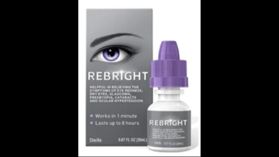 The packaging for Rebright eye drops looks similar to that of Bausch & Lomb’s Lumify eye drops. But, unlike some products in lookalike packaging, this isn’t just a generic knockoff, the FDA says. FDA