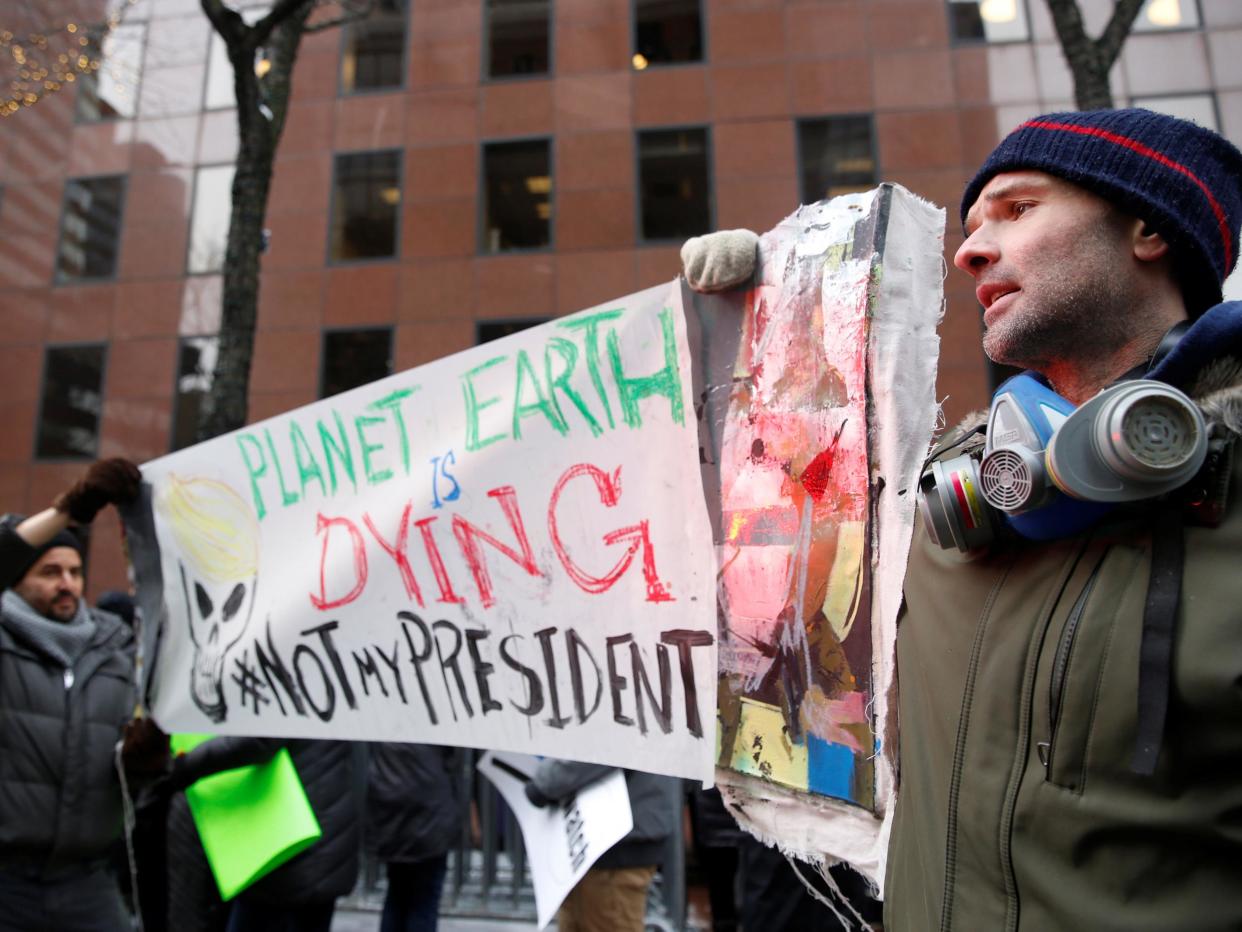 Climate change protesters demonstrate in New York: Shannon Stapleton/Reuters