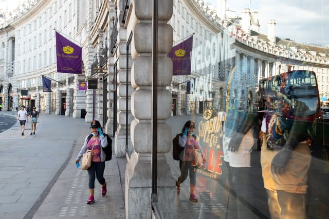 Shoppers on Regent Street, in London, part of the Crown Estate's portfolio. Dominic Lipinski/PA Wire