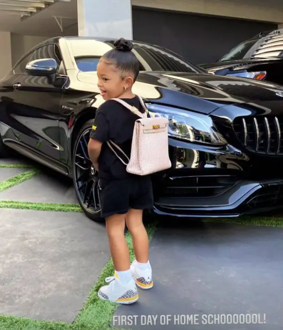Kylie photo of 'spoiled' Stormi's sneaker collection