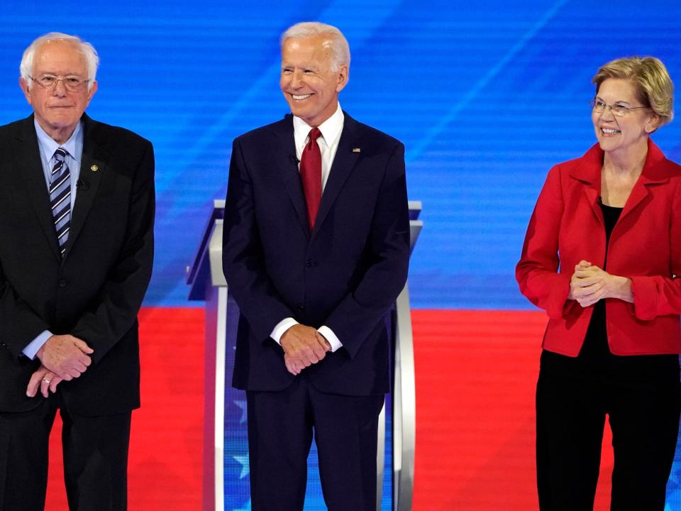 bernie sanders joe biden elizabeth warren