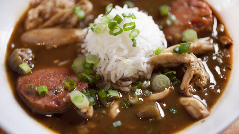 gumbo with andouille