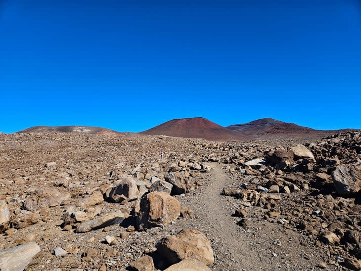 Volcanic trail on Mauna Kea