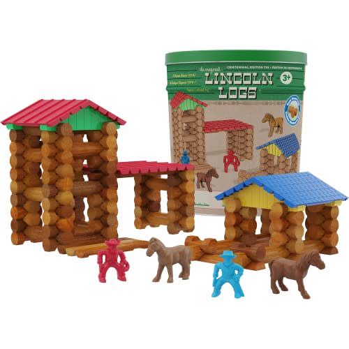 <p><strong>Lincoln Logs</strong></p><p>Amazon</p><p><strong>$51.59</strong></p><p><a href="https://www.amazon.com/dp/B01LWMB4DD?tag=syn-yahoo-20&ascsubtag=%5Bartid%7C2141.g.37514083%5Bsrc%7Cyahoo-us" rel="nofollow noopener" target="_blank" data-ylk="slk:Shop Now;elm:context_link;itc:0;sec:content-canvas" class="link ">Shop Now</a></p><p>If you're doing a family Secret Santa that involves kids, you may end up searching for your gift in the toy section. It's hard to go wrong with a classic Lincoln Logs set, and this Centennial Edition with cowboys, horses, and stables is perfect for boys and girls. </p>