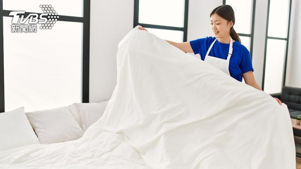 床單要常清洗，才能避免塵蟎生長。（示意圖／shutterstock達志影像）