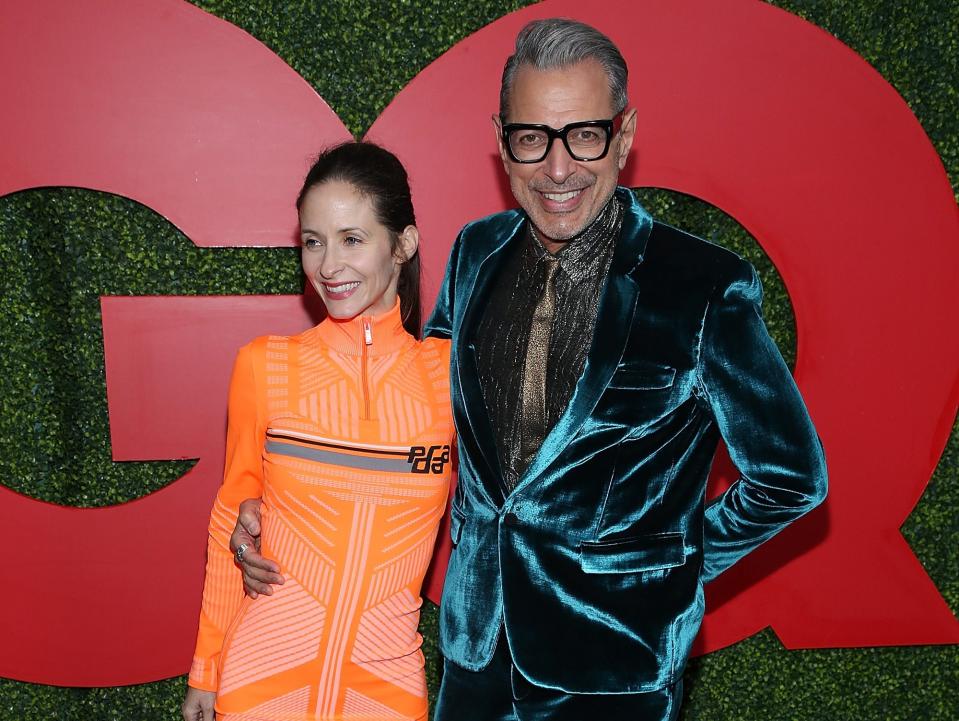 Emilie Livingston and Jeff Goldblum