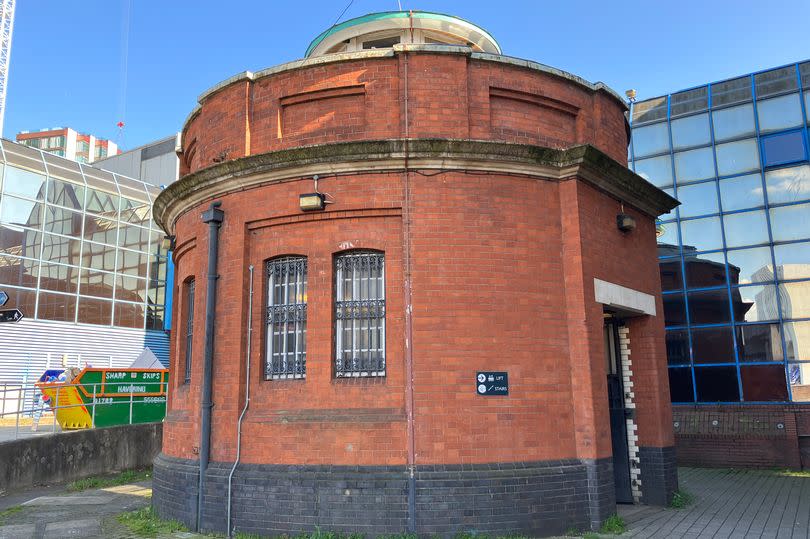 South entrance to the Woolwich foot tunnel, Greenwich, London