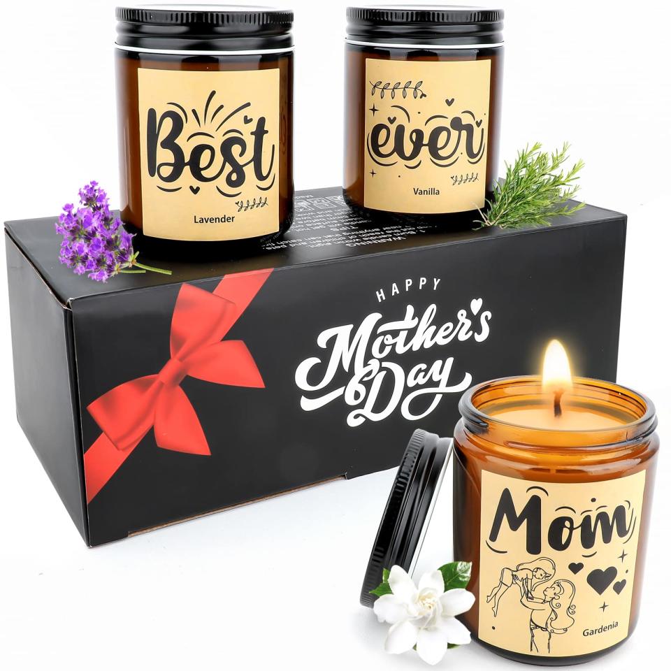 Velas aromáticas gardenia, vainilla y lavanda especiales Día de las Madres