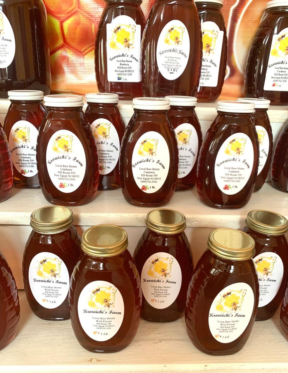 Fresh local honey from Krowicki's Farm Market in the New Egypt section of Plumsted Township.