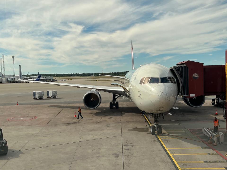 Flying on Delta's Boeing 767-300ER.