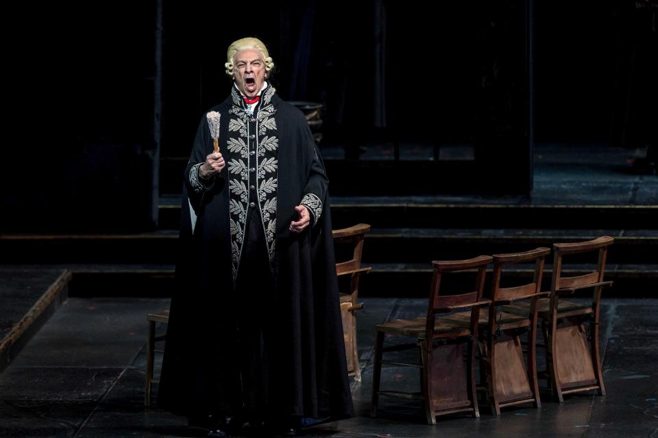 Greer Grimsley as Baron Scarpia in Puccini's "Tosca" at Palm Beach Opera.