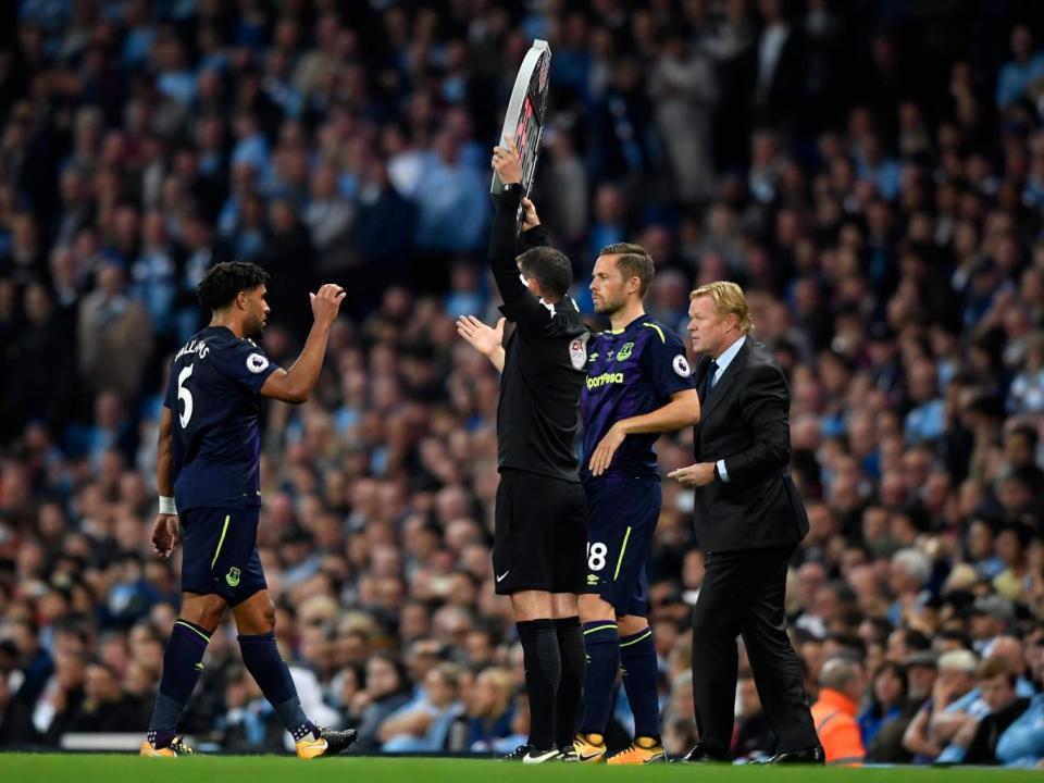 Everton's record signing Gylfi Sigurdsson made his debut (Getty)