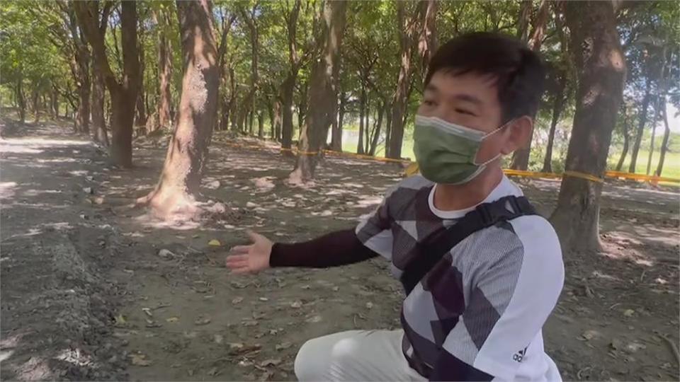 羅東公園鋪設水泥步道　遭疑恐破壞生態環境