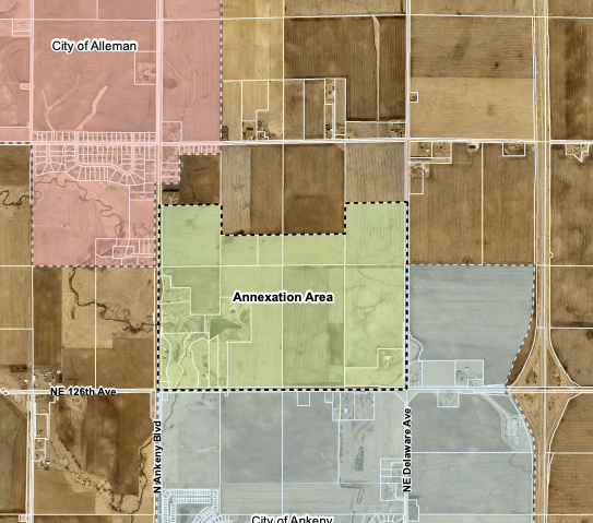 A proposed annexation in Ankeny would be the city's furthest-north yet.