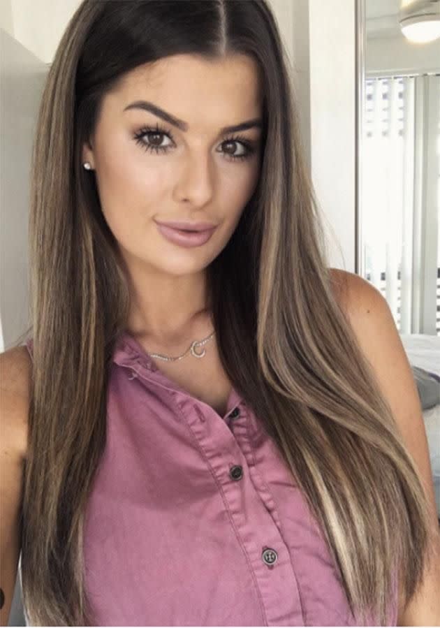 We know her from TV as a stunning brunette. Photo: Instagram