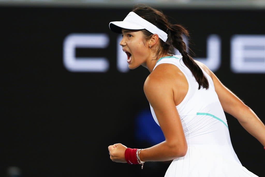 Emma Raducanu made an impressive debut in Melbourne (Tertius Pickard/AP) (AP)