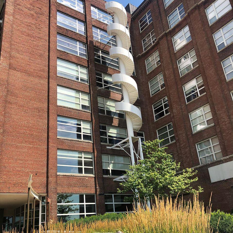 The 401 Water Street building in the Peoria Warehouse District, home to a new restaurant, Catrina's Express.