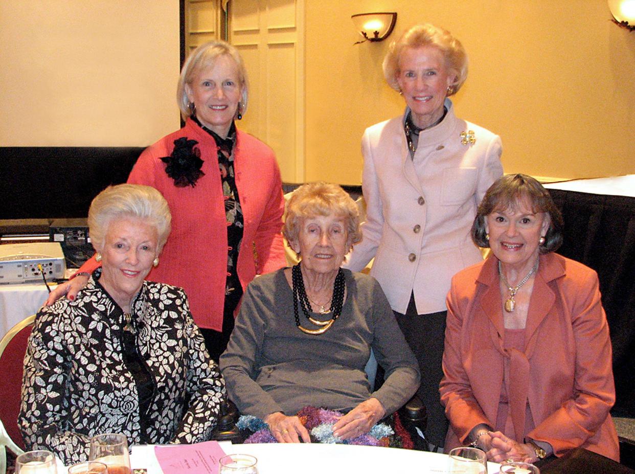 The founders of the Womens Giving Alliance in a 2007 photo: Helen Lane (front, from left), the late Doris Carson and Delores Barr Weaver; Courtenay Wilson (rear, from left)  and the late Ann Baker.
