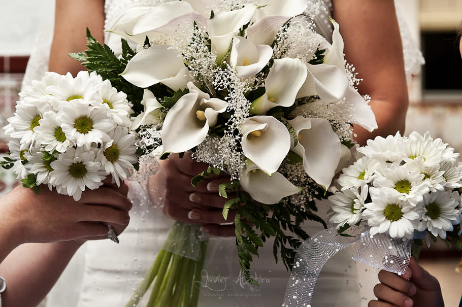 Ramos de novia blancos