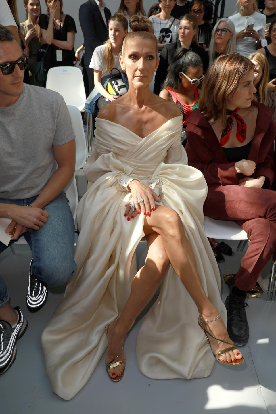 PARIS, FRANCE - JULY 02: Celine Dion attends the Alexandre Vauthier Haute Couture Fall/Winter 2019 2020 show as part of Paris Fashion Week on July 02, 2019 in Paris, France. (Photo by Pierre Suu/Getty Images)