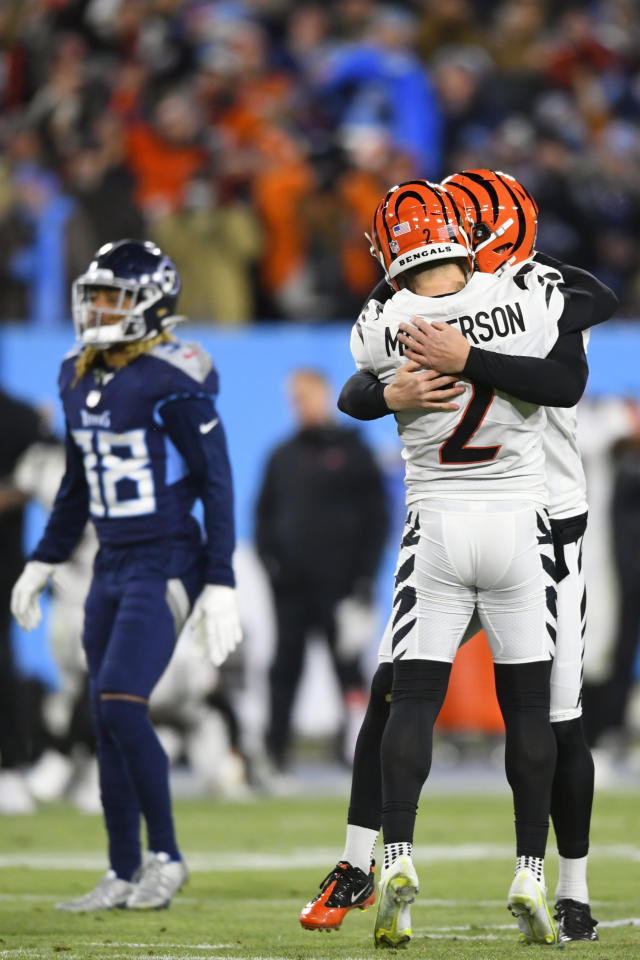 McPherson FG as time expires lifts Bengals past Titans 19-16, into AFC  championship game 