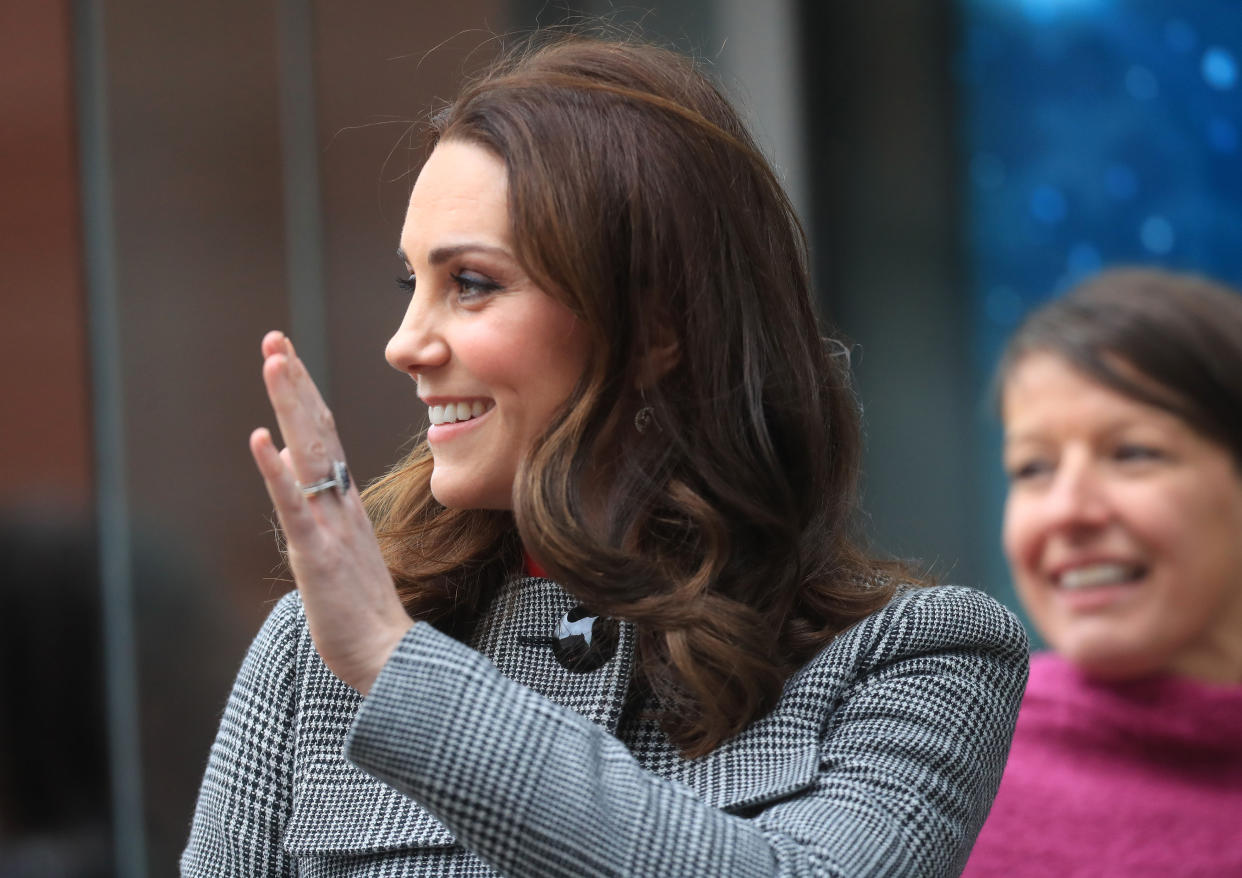 Duchess of Cambridge is in Manchester today, 6 December, with the Duke of Cambridge [Photo: Getty]