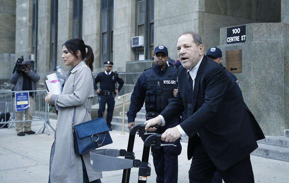 Former Hollywood film producer Harvey Weinstein leaves court during his continuing rape trial. According to CNN Mr. Weinstein was accused by more than eighty women of sexual abuse ranging from harassment to rape. He is charged with predatory sexual assault, criminal sexual act, first-degree rape and third-degree rape. (Photo by John Lamparski / SOPA Images/Sipa USA)