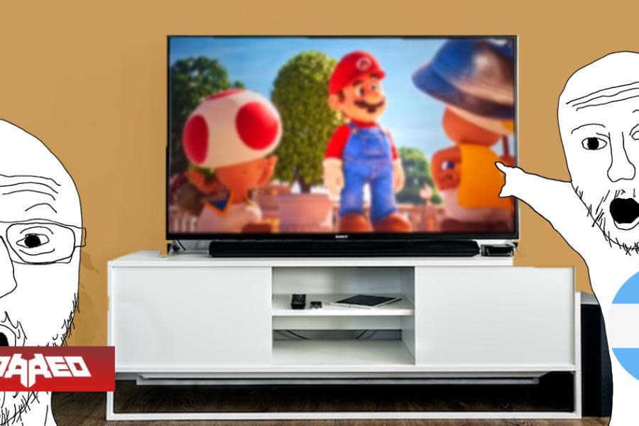 Canal de televisión argentino transmite película de Super Mario Bros una semana después de su estreno