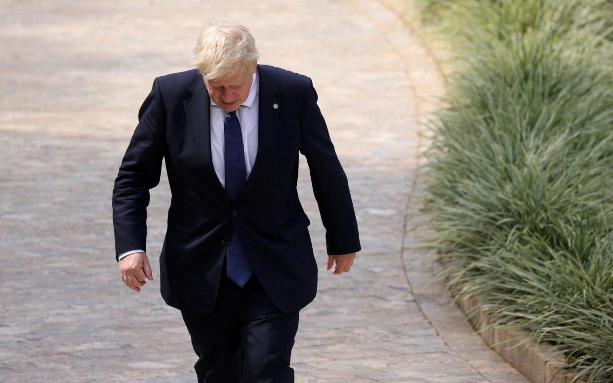 Boris Johnson in Kigali, Rwanda - Reuters