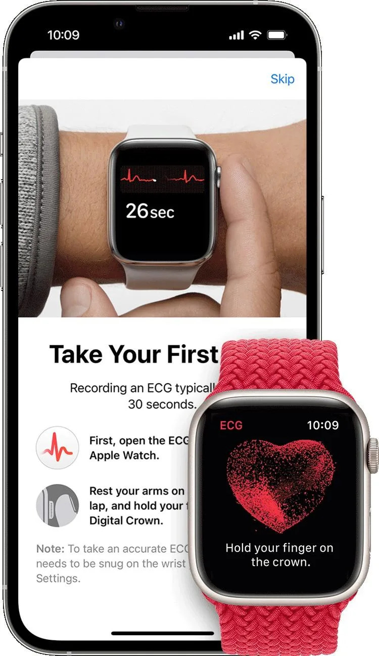 Apple Watch SE 3可能會支援ECG心電圖健康監測功能。（圖／翻攝自蘋果官網）
