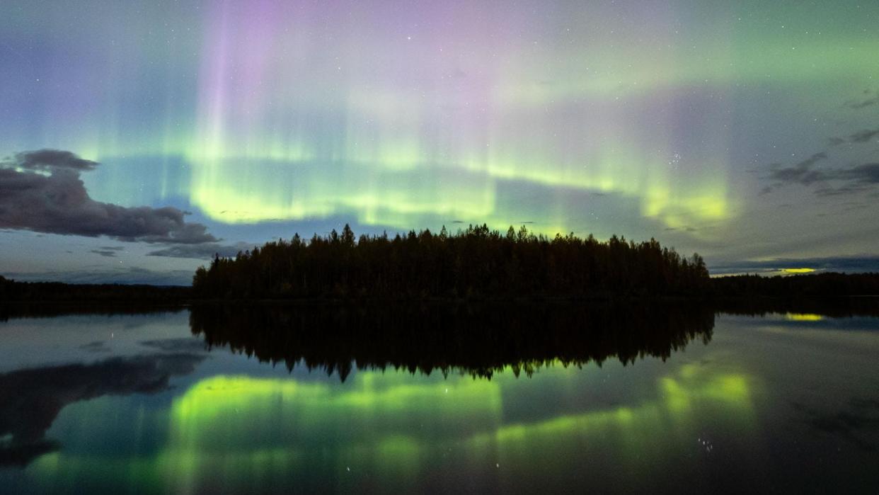 Northern lights over Fairbanks, Alaska.