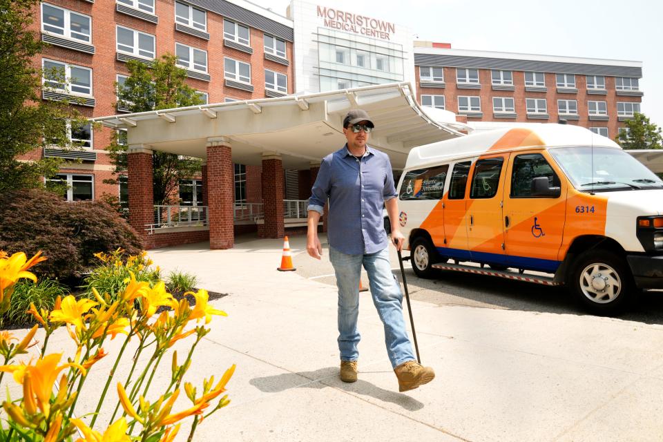 Ian Azeredo, of Ringwood, is able to walk, four years after crashing to Earth at 70 miles per hour, during a skydiving accident.  He attributes his ability to walk to his Ottobock C-Brace and the "miracle workers" at Morristown Medical Center, and other facilities. An Ottobock C-Brace is a device that allows him to move his leg. Thursday, June 29, 2023