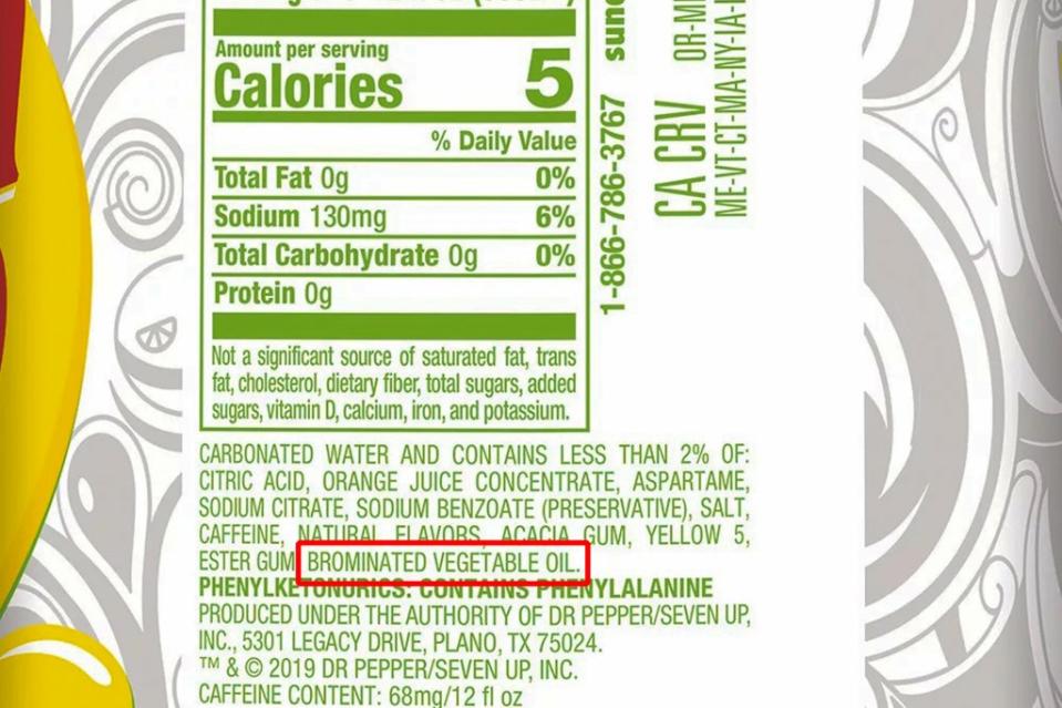 Many brands have already removed BVO from their ingredient lists, but it still can be found in some sodas. Amazon
