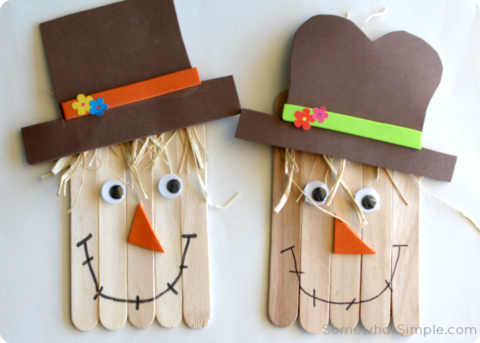 18) Scarecrow Craft for Preschool