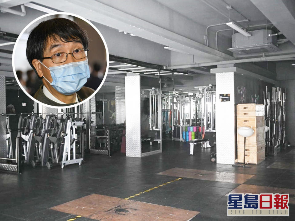 港大微生物學系講座教授袁國勇視察 URSUS Fitness 環境。資料圖片