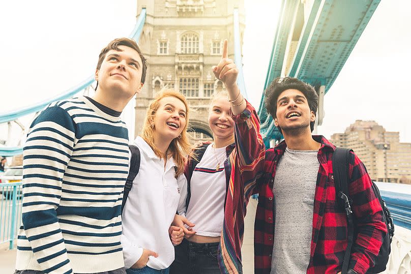 Students at Tower Bridge