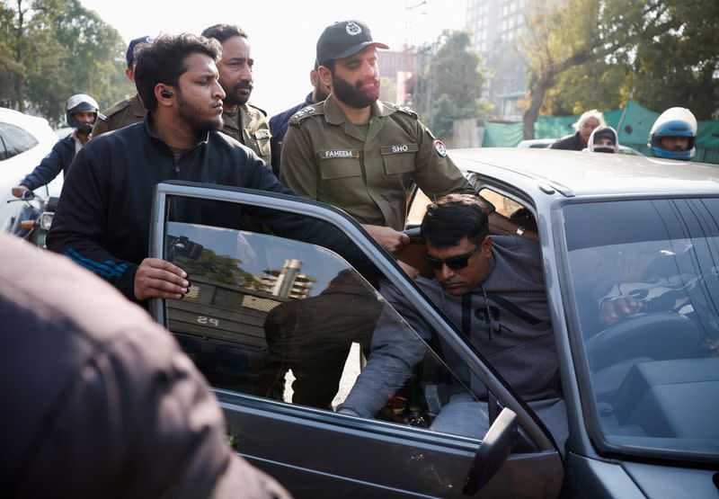 Protest demanding free and fair results of the general elections in Lahore