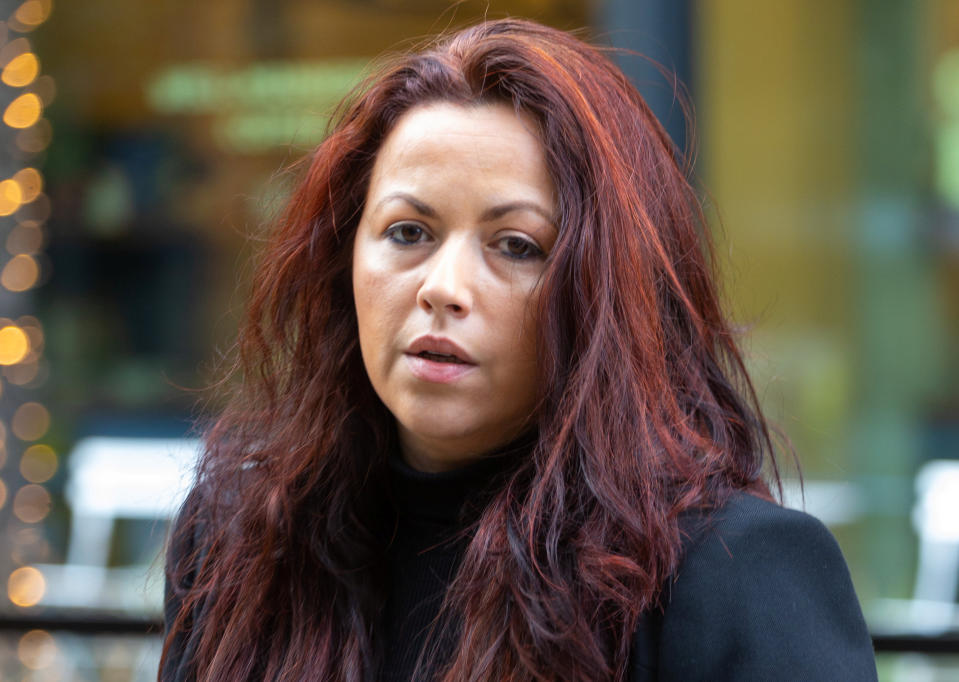 Madeleine Luckham outside the Stratford Employment Tribunal in London. A married HSBC boss dubbed âWeinsteinâ had an affair with a colleague and romped with another woman in the toilet at work, an employment tribunal heard.  See NATIONAL story  NNBANKER.  Madeliene Luckham, head of delivery for HSBC staff digitisation, had an affair with her boss Robert Clegg, who told her she was not his first fling and that he did not love his wife, she claims.  But when they split, she said Mr Clegg, who was  global head of HSBC staff digitisation, would leer at her chest, touch her uninvited in public and made her feel professionally and personally worthless.  She also told of him flirting with other women in front of her after they separated, getting 'very handsy' at work with another woman and whispering in the woman's ear 'we'd have great sex'.  Ms Luckham, from Teddington in south west London, also accused Mr Clegg of rubbing against her in meetings.  And after confronting him about cheating on her with another woman she was left feeling like a a 'cheap fill-in' as he said their relationship had been just 'casual drunken sex', the hearing was told.   Ms Luckham, who earned Â£550 a day as a contractor said she was promised a permanent job for a Â£130,000 salary but that never materialised after they broke up and he turned against her.  She is now suing both HSBC and Mr Clegg for sex discrimination.