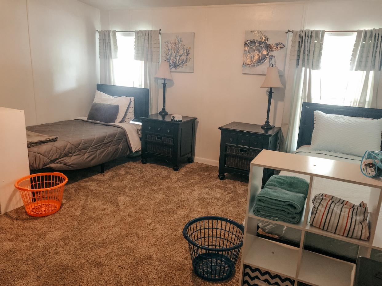 UWF psychology students furnish transitional living home Set Free Refuge for victims of sex trafficking.