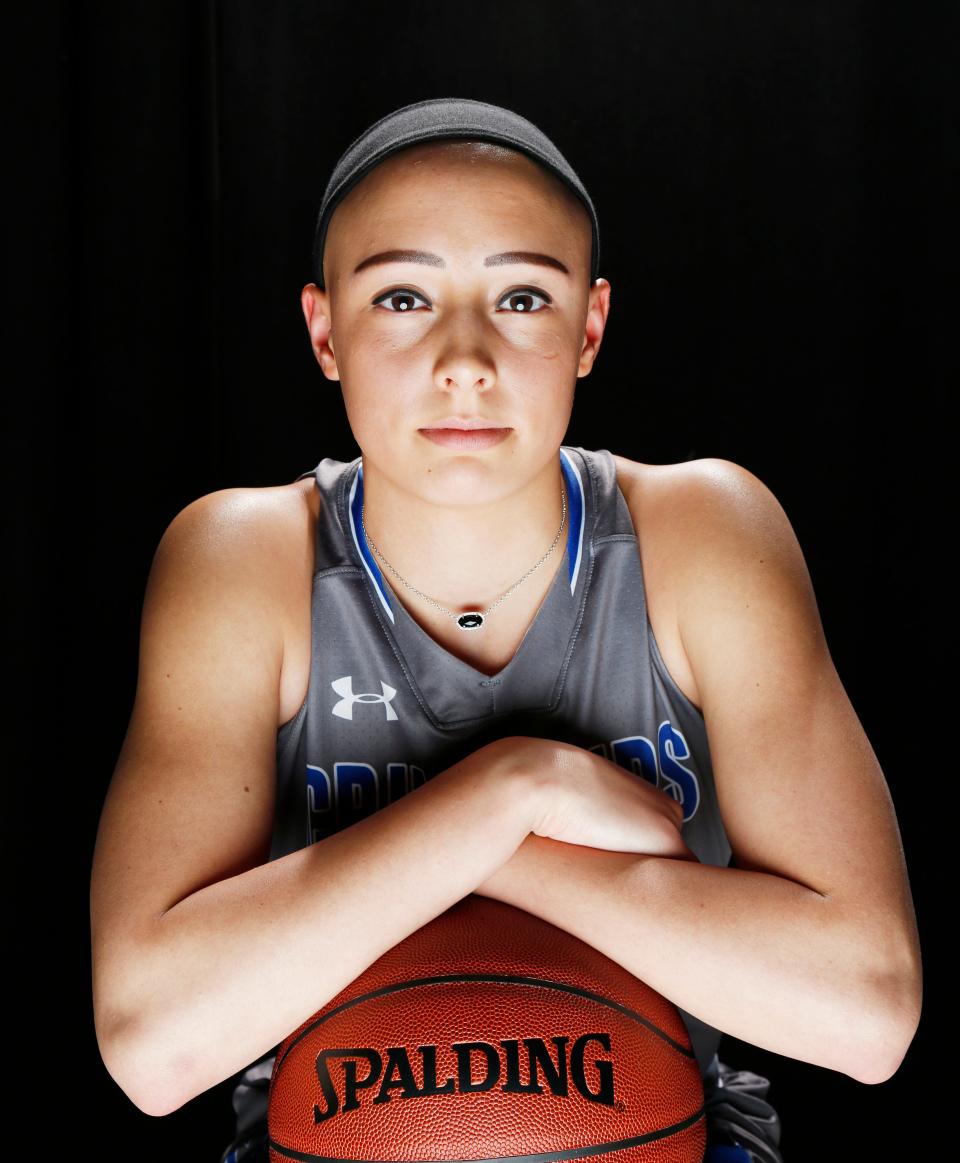 Christian Heritage Academy point guard Rylee Langerman was a member of The Oklahoman's 2018 Little All-City team after guiding the Crusaders to an undefeated season. [Photo by Doug Hoke, The Oklahoman]