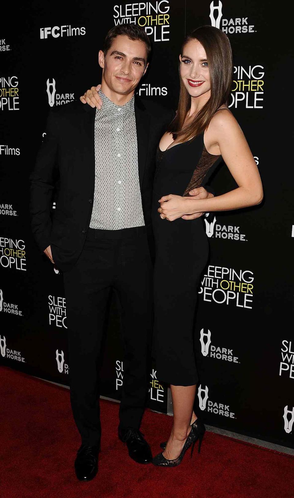 Actor Dave Franco and actress Alison Brie attend the premiere of "Sleeping with Other People" at ArcLight Cinemas on September 9, 2015 in Hollywood, California