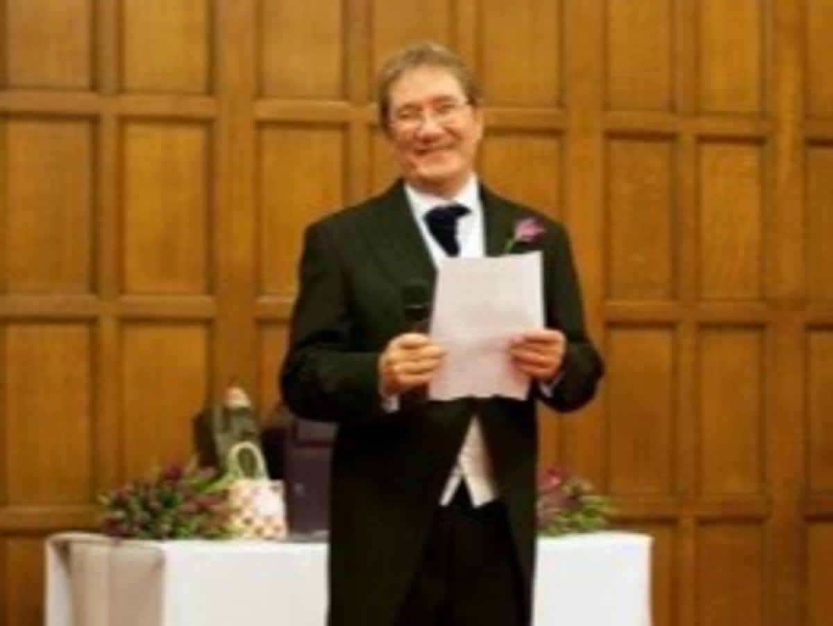 Mr Carney at his daughter’s wedding (Ruth Carney)