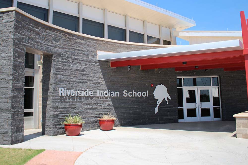 Riverside Indian School in Anadarko, Okla. has some 800 Native American students enrolled. (Photo/Facebook)